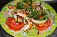 Mực nướng sa tế thơm ngon hấp dẫn